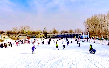 People in Zibo embrace winter sports