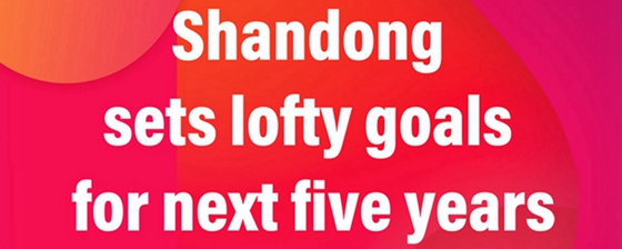 Shandong sets lofty goals for next five years